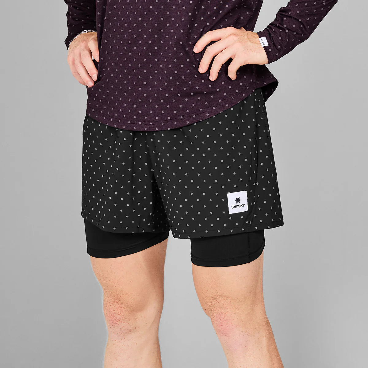 SAYSKY 2 in 1 Pace Shorts 5" Men