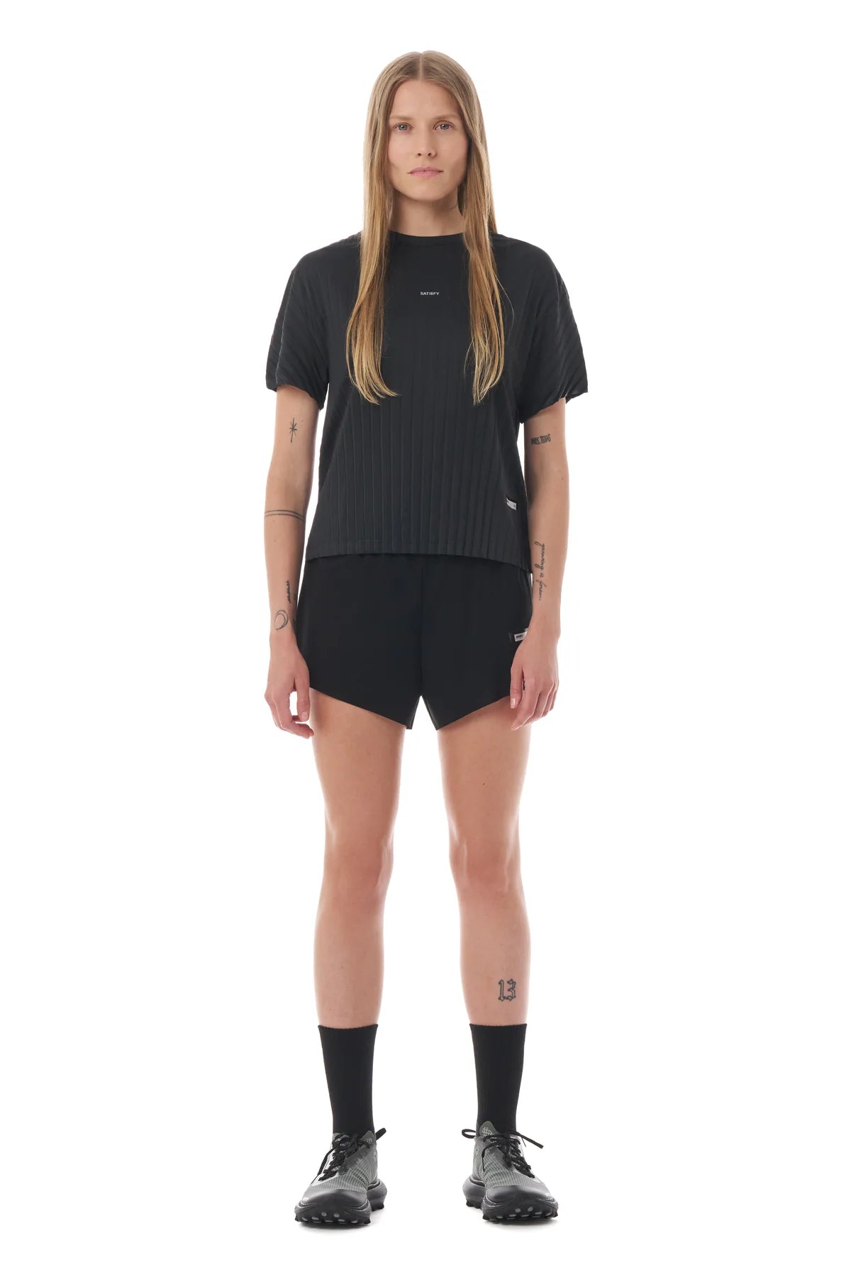 _Satisfy Auralite Pleated T-Shirt Women