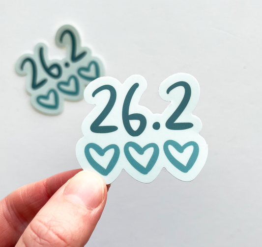 26.2 Heart Sticker