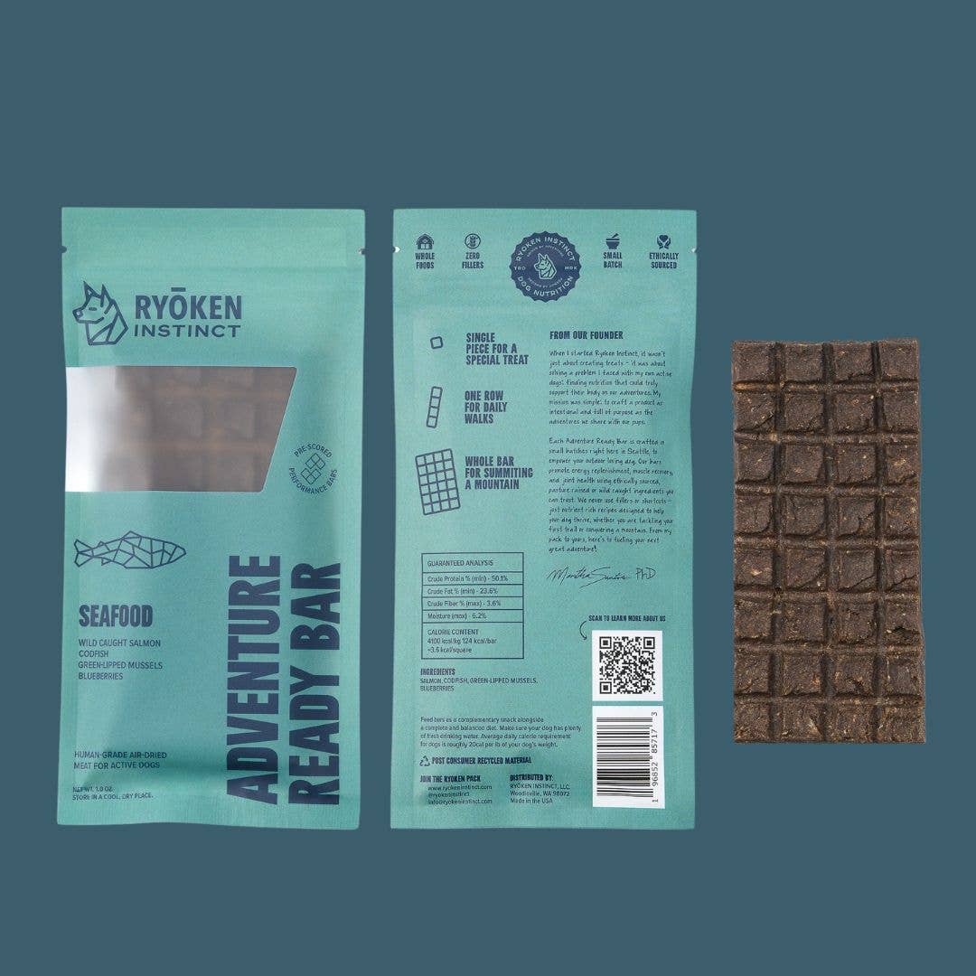 Salmon Treat & Snack Bar for Active Dogs - Energy & Recovery