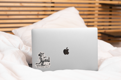 Don't Stress Meowt Sticker - cat, kitty, cowboy, hat, kitten