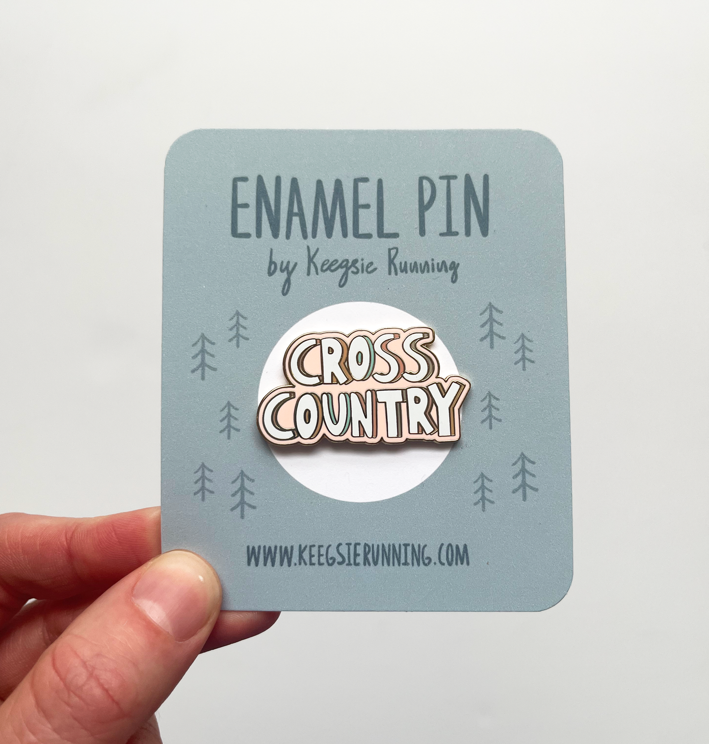 Cross Country Enamel Pin