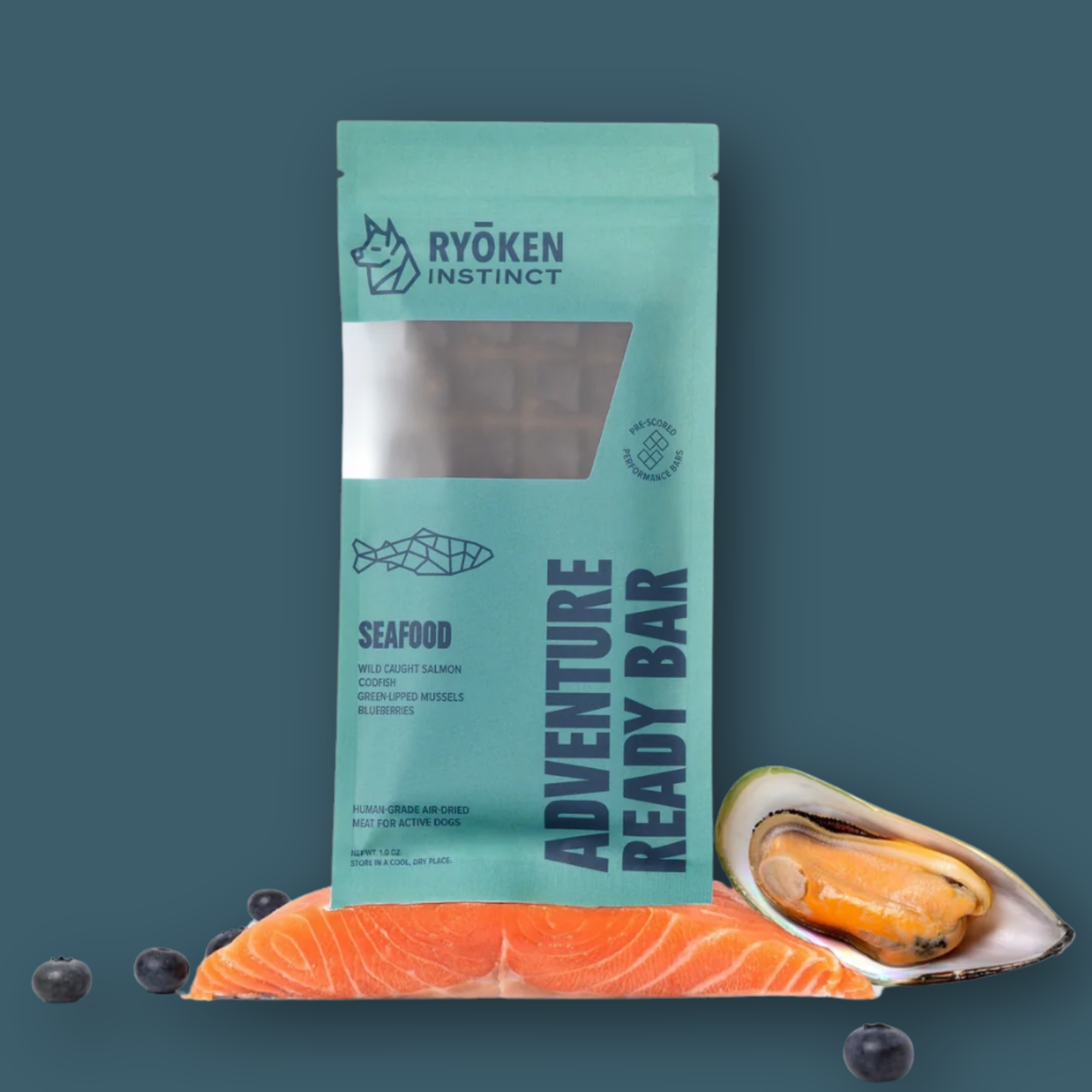 Salmon Treat & Snack Bar for Active Dogs - Energy & Recovery