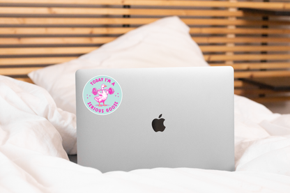Today I'm a Serious Goose Sticker - cute, funny, gym